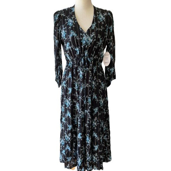 Scoop NYC Maxi Floral Dress Sz 4/6 - Picture 1 of 7